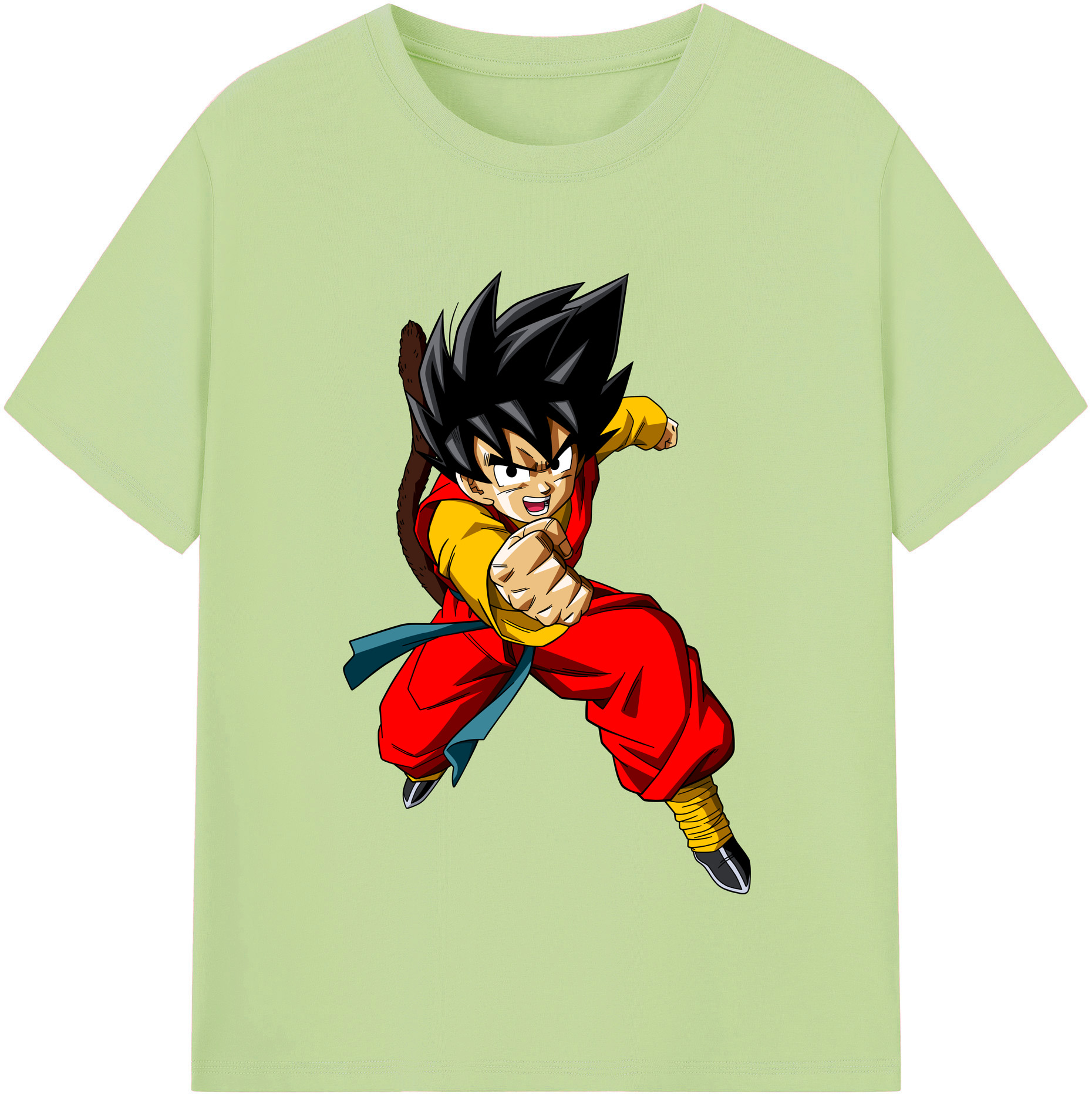 （画像用） ドラゴンボール 孫悟空（そん ごくう）Son Goku カカロット DRAGON BALL Kakarotto 綿100％半袖Tシャツ（フロントプリント）